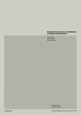 E-Book (pdf) Durchstanzversuche an Stahlbeton- und Spannbetonplatten von PRALONG, BRÄNDLI, THÜRLIMANN