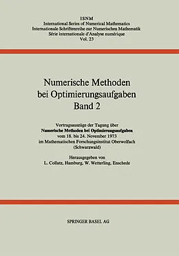E-Book (pdf) Numerische Methoden bei Optimierungsaufgaben von COLLATZ, WETTERLING