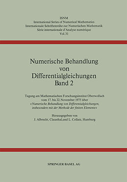 E-Book (pdf) Numerische Behandlung von Differentialgleichungen Band 2 von J. Albrecht, L. Collatz