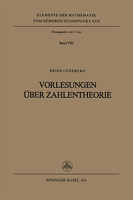 E-Book (pdf) Vorlesungen über Zahlentheorie von H. Lüneburg