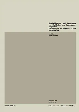 E-Book (pdf) Bruchwiderstand und Bemessung von Stahlbeton- und Spannbetontragwerken von J. Grob, Thürlimann