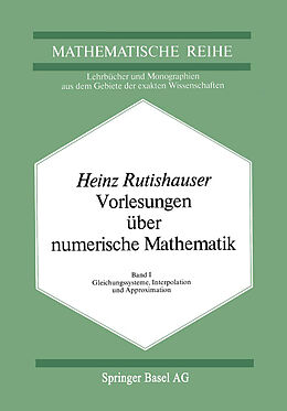 E-Book (pdf) Vorlesungen über Numerische Mathematik von H. Rutishauser