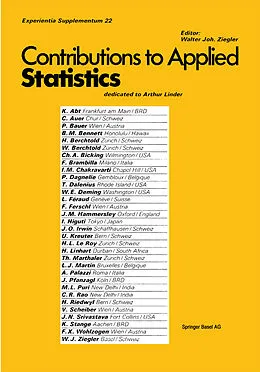 E-Book (pdf) Contribution to Applied Statistics von Ziegler