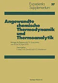 E-Book (pdf) Angewandte chemische Thermodynamik und Thermoanalytik von Marti, Oswald, Wiedemann