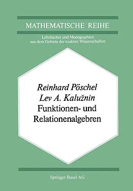 E-Book (pdf) Funktionen- und Relationenalgebren von R. Pöschel