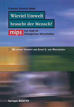 E-Book (pdf) Wieviel Umwelt braucht der Mensch? von Friedrich Schmidt-Bleek