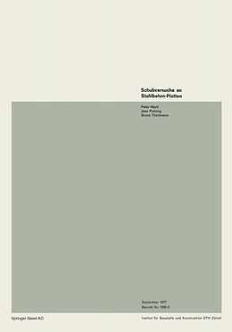 E-Book (pdf) Schubversuche an Stahlbeton-Platten von MARTI, PRALONG, THÜRLIMANN
