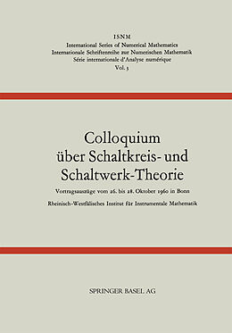 Kartonierter Einband Colloquium über Schaltkreis- und Schaltwerk-Theorie von Kenneth A. Loparo