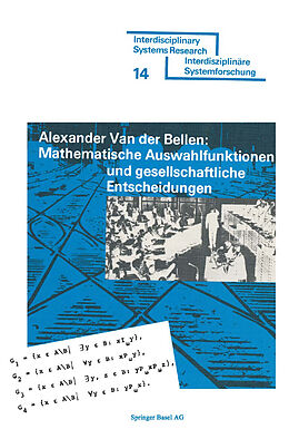 E-Book (pdf) Mathematische Auswahlfunktionen und gesellschaftliche Entscheidungen von BELLEN