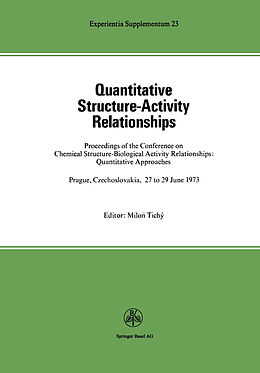 Kartonierter Einband Quantitative Structure-Activity Relationships von Tichy