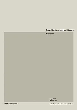 E-Book (pdf) Tragwiderstand von Hochhäusern von B. Zimmerli
