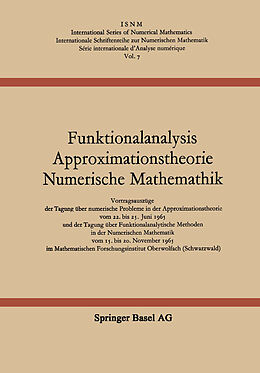 Kartonierter Einband Funktionalanalysis Approximationstheorie Numerische Mathematik von L. Collatz, G. Meinardus, H. Unger