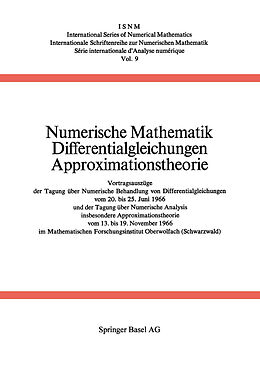 Kartonierter Einband Numerische Mathematik Differentialgleichungen Approximationstheorie von Collatz, Meinradus, Unger