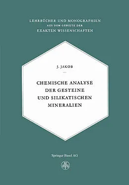 E-Book (pdf) Chemische Analyse der Gesteine und Silikatischen Mineralien von J. Jaeger