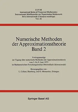 E-Book (pdf) Numerische Methoden der Approximationstheorie von COLLATZ, MEINARDUS