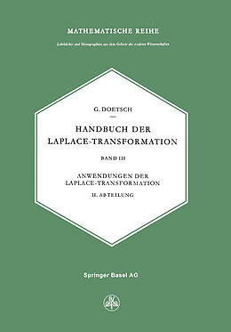 Kartonierter Einband Handbuch der Laplace-Transformation von G. Doetsch
