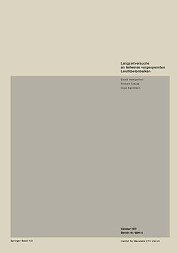 E-Book (pdf) Langzeitversuche an teilweise vorgespannten Leichtbetonbalken von HEIMGARTNER, KRAUSS, BACHMANN
