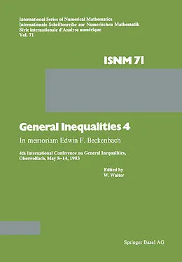 E-Book (pdf) General Inequalities 4 von Walter