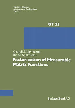 E-Book (pdf) Factorization of Measurable Matrix Functions von G. S. Litvinchuk, Spitkovskii