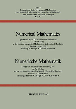 Kartonierter Einband Numerical Mathematics / Numerische Mathematik von ANSORGE, GLASHOFF, WERNER
