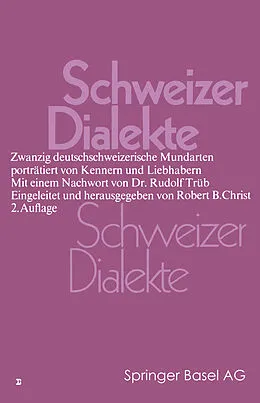 E-Book (pdf) Schweizer Dialekte von CHRIST