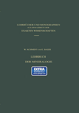 Kartonierter Einband Lehrbuch der Mineralogie von W. Schmidt, Baier