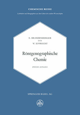 Kartonierter Einband Röntgenographische Chemie von E. Brandenberger, Epprecht