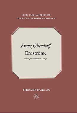 Kartonierter Einband Erdströme von F. Ollendorff