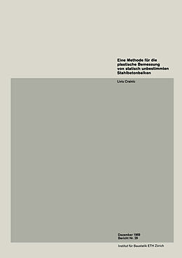 E-Book (pdf) Eine Methode für die plastische Bemessung von statisch unbestimmten Stahlbetonplatten von L.N. Crainic