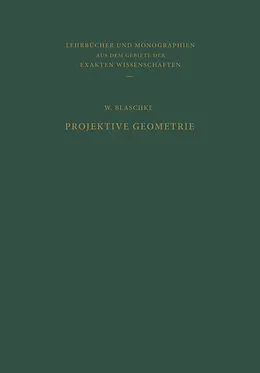 E-Book (pdf) Projektive Geometrie von W. Blaschke