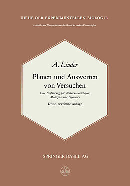 E-Book (pdf) Planen und Auswerten von Versuchen von A. Linder