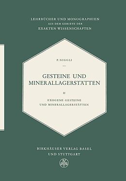 E-Book (pdf) Gesteine Und Minerallagerstätten von P. Niggli