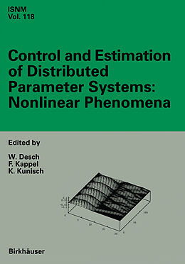 eBook (pdf) Control and Estimation of Distributed Parameter Systems: Nonlinear Phenomena de 