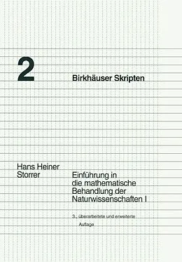 E-Book (pdf) Einführung in die mathematische Behandlung der Naturwissenschaften I von Hans Heiner Storrer