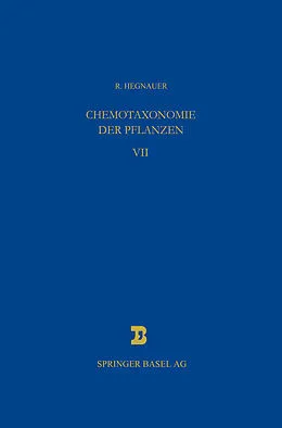 E-Book (pdf) Chemotaxonomie der Pflanzen von R. Hegnauer