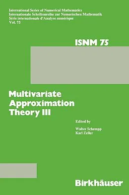 E-Book (pdf) Multivariate Approximation Theory III von Schempp, Zeller