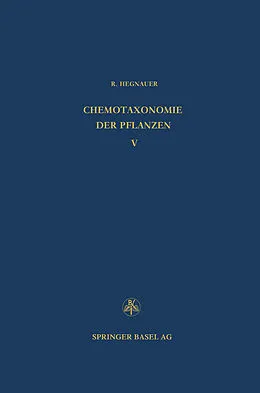 E-Book (pdf) Chemotaxonomie der Pflanzen von R. Hegnauer