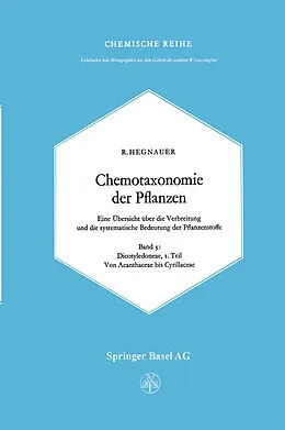 E-Book (pdf) Chemotaxonomie der Pflanzen von R. Hegnauer
