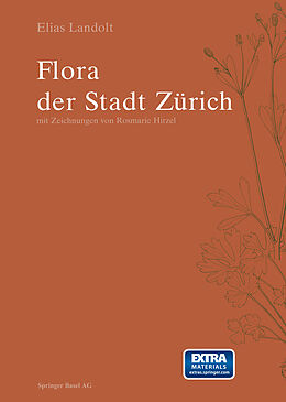 Kartonierter Einband Flora der Stadt Zürich von Elias Landolt