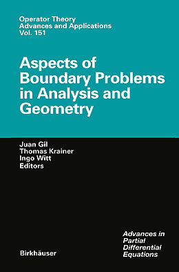 Couverture cartonnée Aspects of Boundary Problems in Analysis and Geometry de 