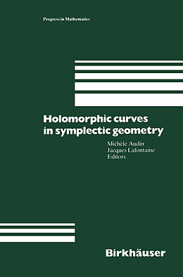Kartonierter Einband Holomorphic Curves in Symplectic Geometry von 