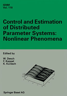 Couverture cartonnée Control and Estimation of Distributed Parameter Systems: Nonlinear Phenomena de 