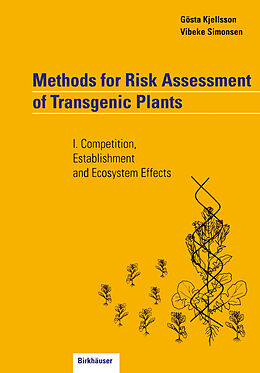 Couverture cartonnée Methods for Risk Assessment of Transgenic Plants de Vibeke Simonsen, Gösta Kjellsson