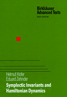 Couverture cartonnée Symplectic Invariants and Hamiltonian Dynamics de Helmut Hofer, Eduard Zehnder