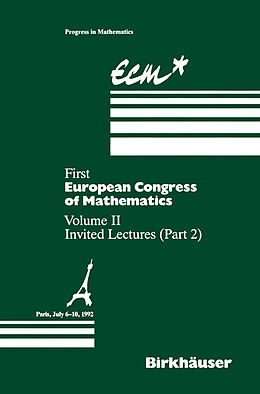 Kartonierter Einband First European Congress of Mathematics Paris, July 6-10, 1992 von 