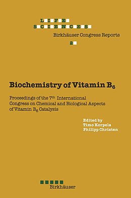 Couverture cartonnée Biochemistry of Vitamin B6 de Korpela, P. Christen