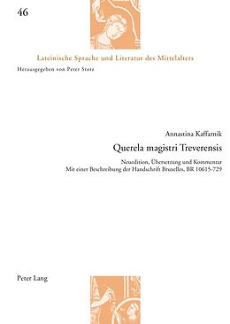 E-Book (pdf) Querela magistri Treverensis von Annastina Kaffarnik