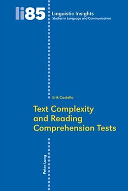 E-Book (pdf) Text Complexity and Reading Comprehension Tests von Erik Castello