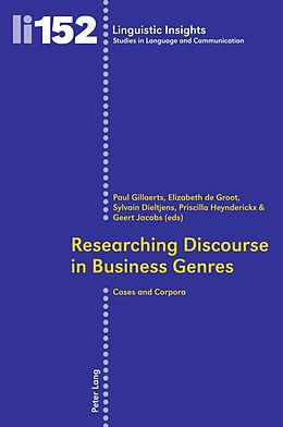 eBook (pdf) Researching Discourse in Business Genres de 