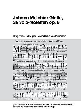 E-Book (epub) Johann Melchior Gletle, 36 Solo-Motetten op. 5 von 